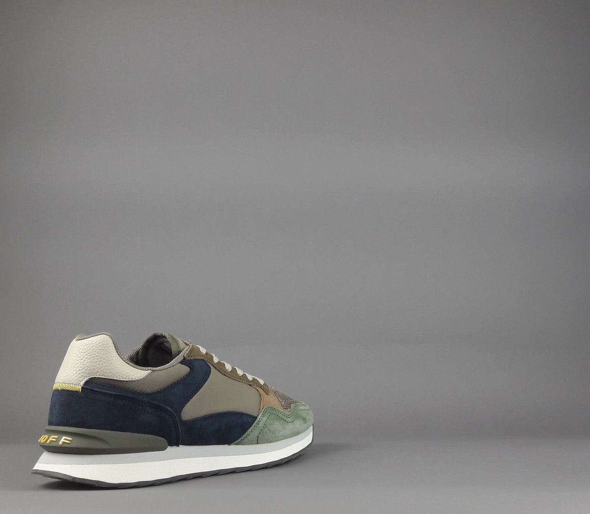 Hoff Sneakers Uomo City Cologne Camoscio Tela Verde Militare