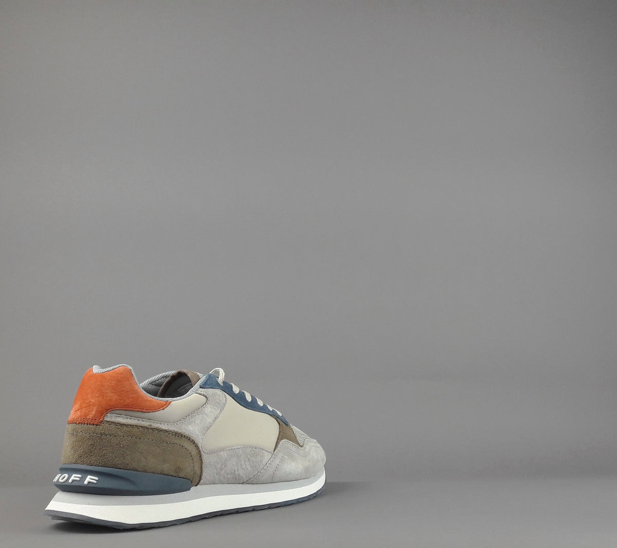 Hoff Sneakers Uomo City Santiago Camoscio Tela Grigio Chiaro