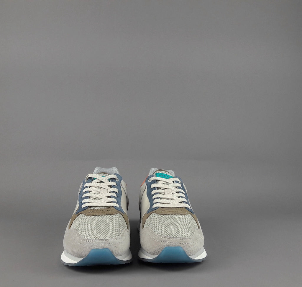Hoff Sneakers Uomo City Santiago Camoscio Tela Grigio Chiaro