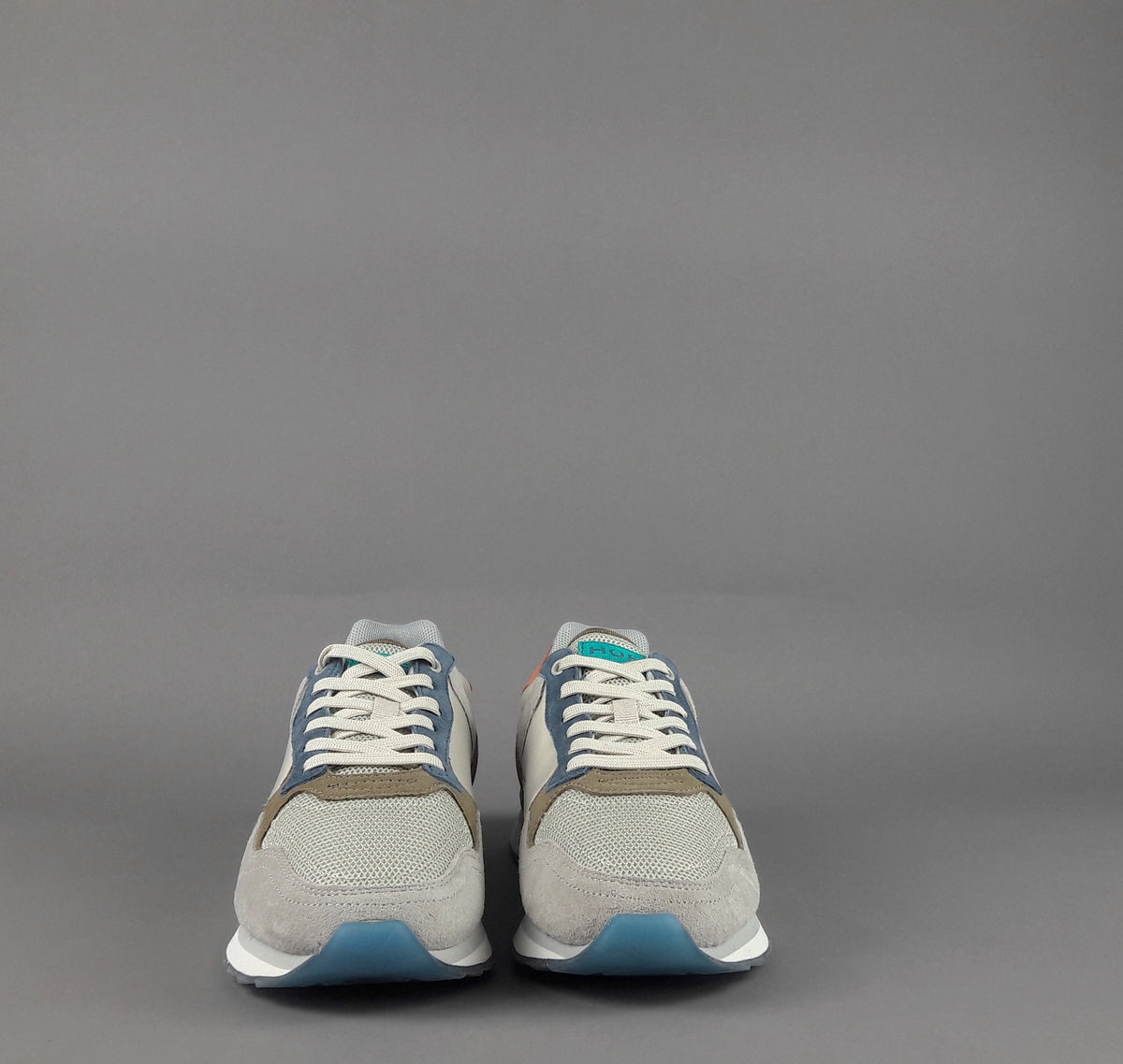 Hoff Sneakers Uomo City Santiago Camoscio Tela Grigio Chiaro