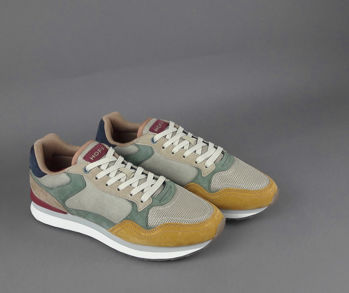 Hoff Sneakers Uomo City Vienna Man Camoscio Tela Multicolor
