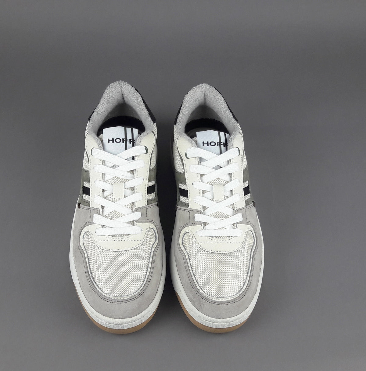Hoff Sneakers Uomo Metro Sumare Camoscio Tela Grigio Chiaro