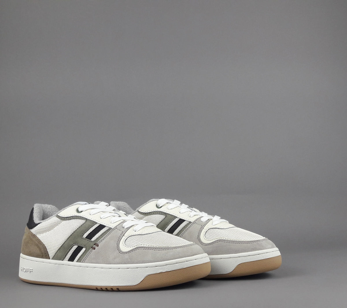Hoff Sneakers Uomo Metro Sumare Camoscio Tela Grigio Chiaro
