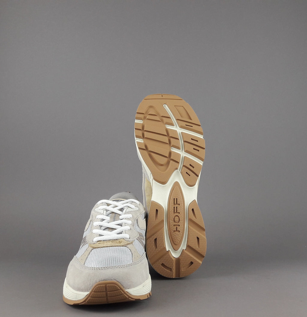 Hoff Sneakers Uomo State California Camoscio Tela Beige Opaco