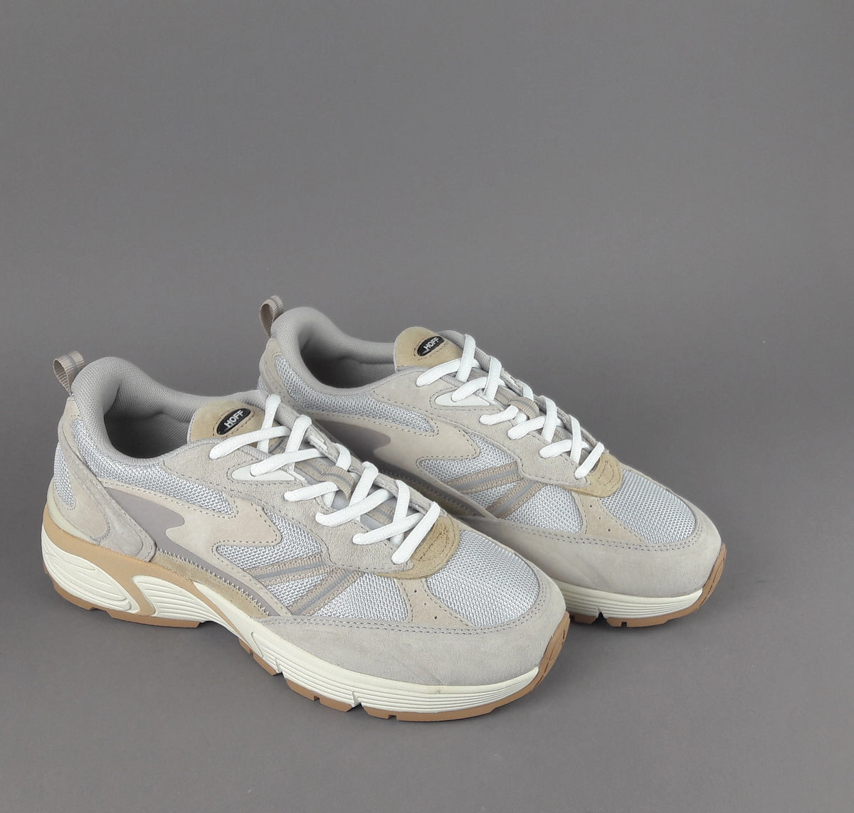 Hoff Sneakers Uomo State California Camoscio Tela Beige Opaco
