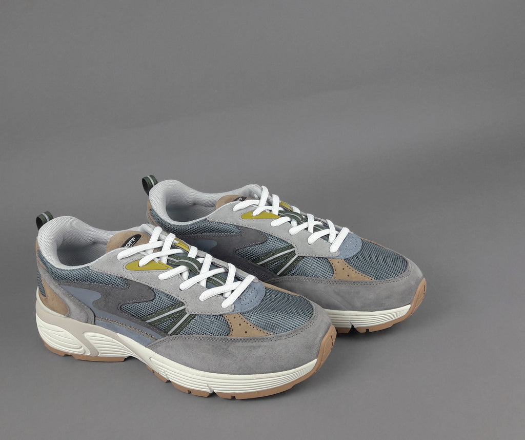 Hoff Sneakers Uomo State Delaware Camoscio Tela Avion Chiaro