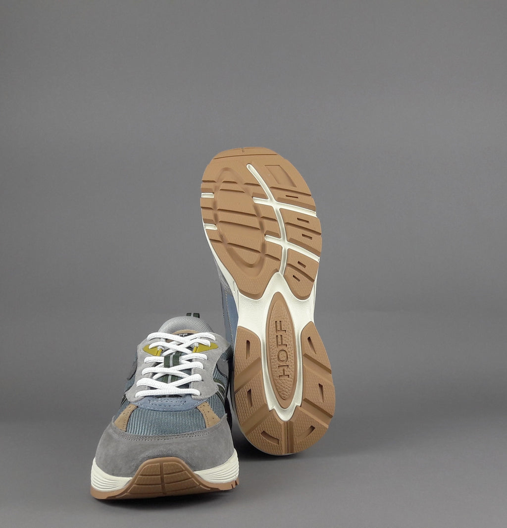 Hoff Sneakers Uomo State Delaware Camoscio Tela Avion Chiaro