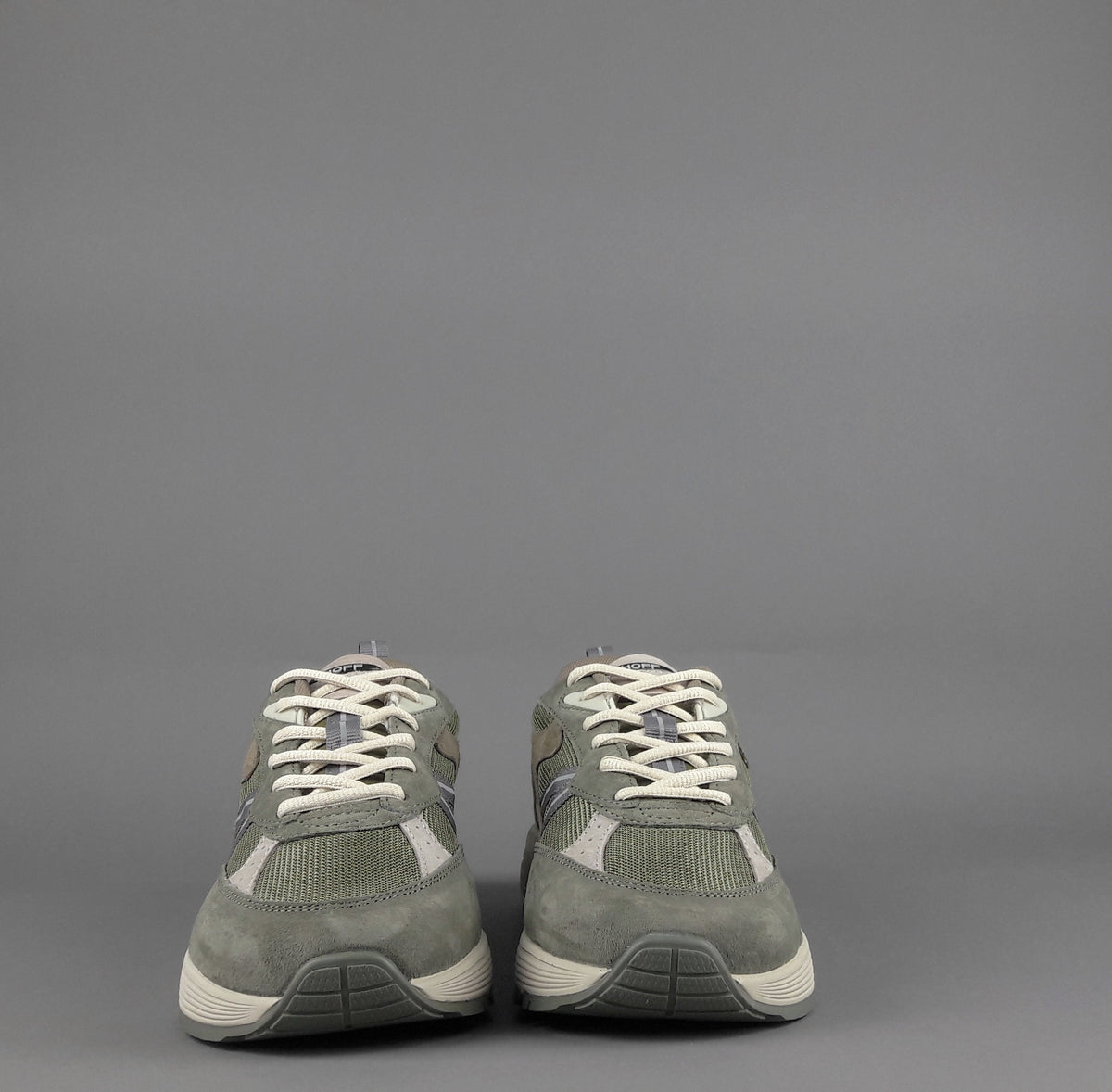 Hoff Sneakers Uomo State Maine Camoscio Tela Verde Militare