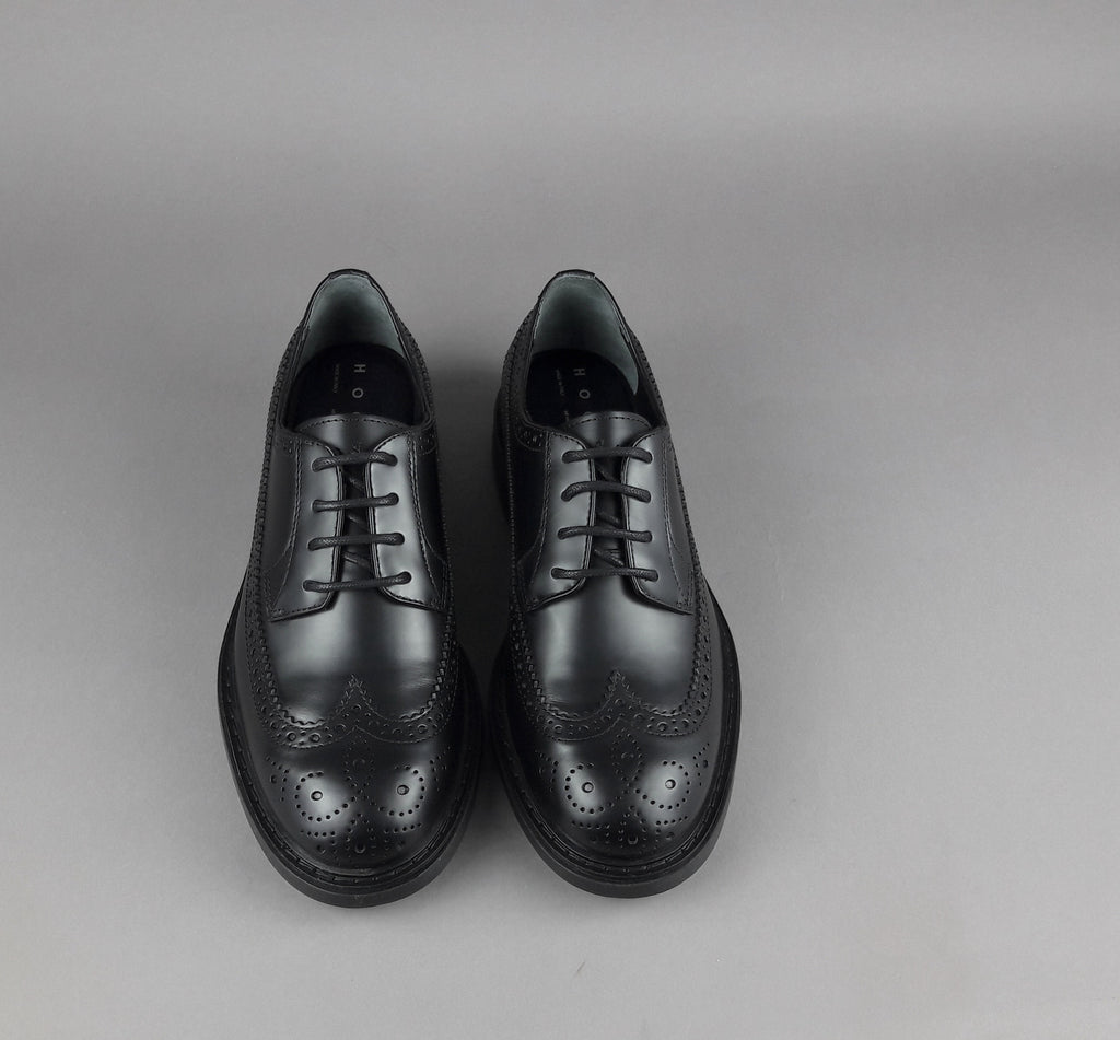 Hogan Derby H704 Uomo Pelle Nero