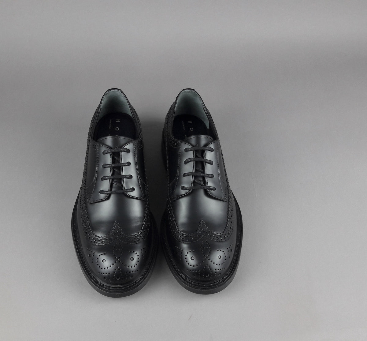 Hogan Derby H704 Uomo Pelle Nero