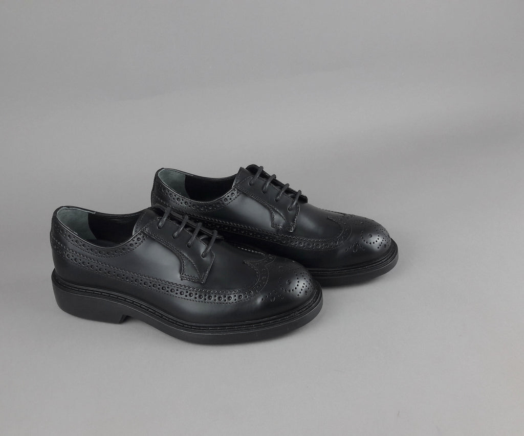Hogan Derby H704 Uomo Pelle Nero