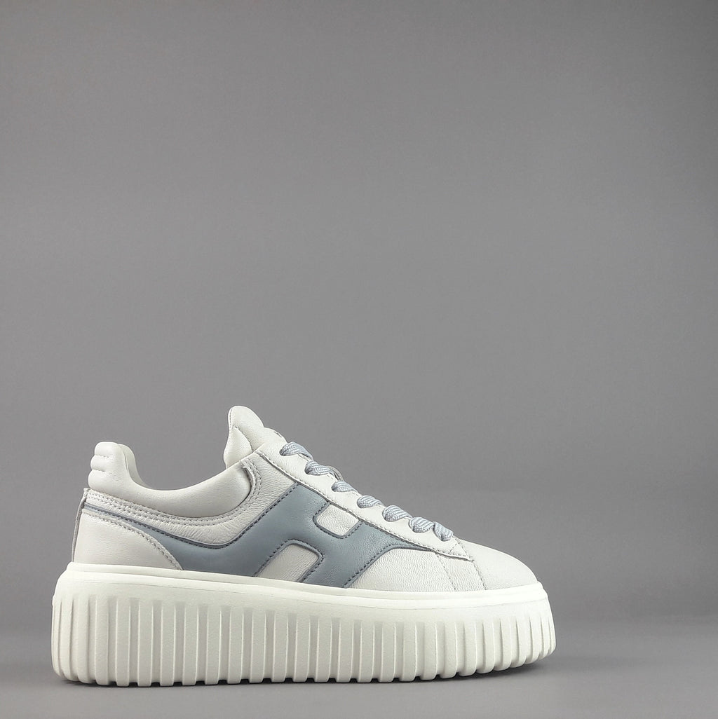 Hogan H-Stripes Donna H645 Pelle Nappa Bianco Opaco H Cucita