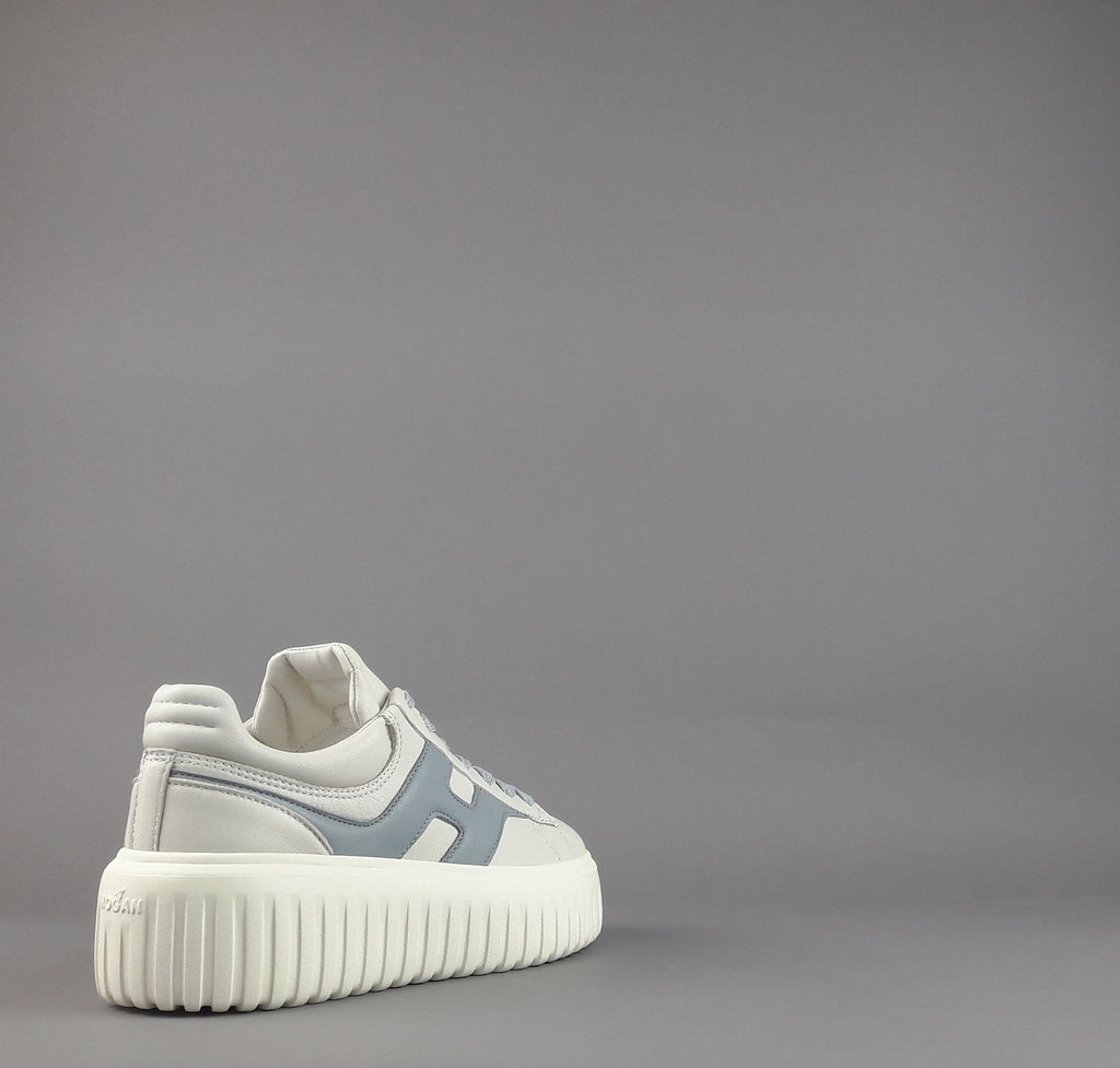Hogan H-Stripes Donna H645 Pelle Nappa Bianco Opaco H Cucita