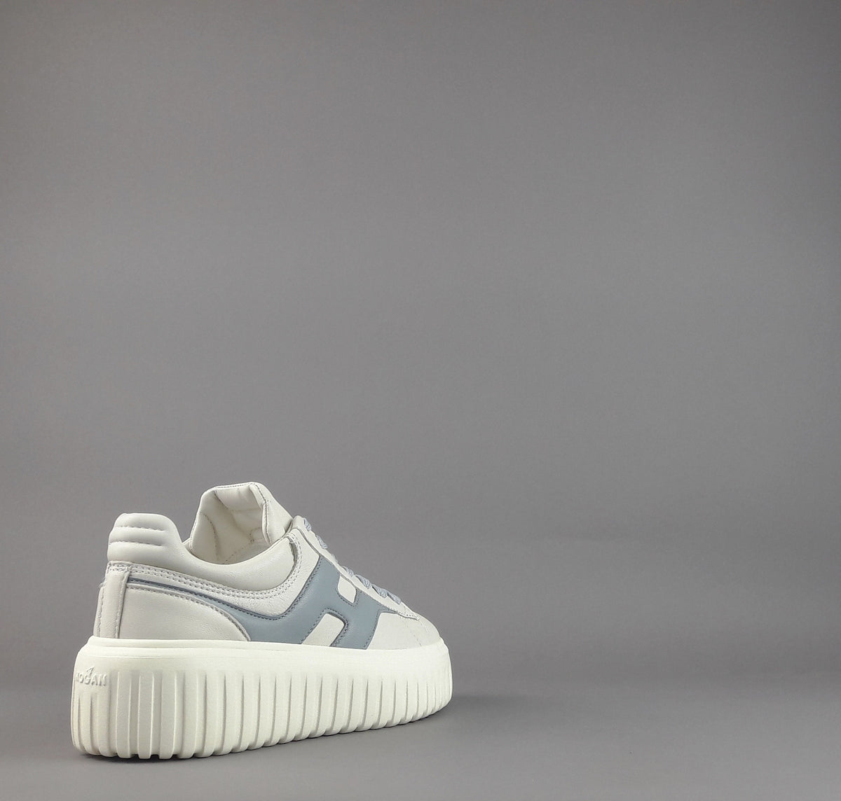 Hogan H-Stripes Donna H645 Pelle Nappa Bianco Opaco H Cucita