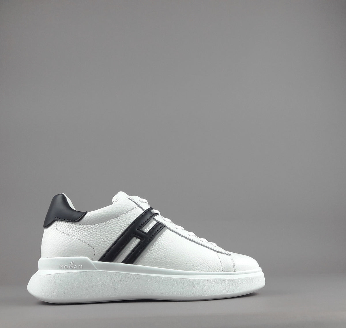 Hogan H580 Uomo Pelle Bianco H Lunga