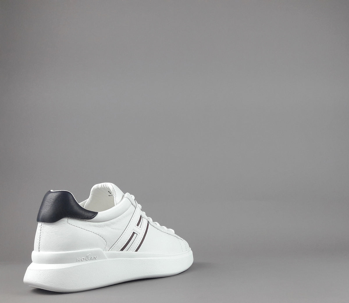 Hogan H580 Uomo Pelle Bianco H Lunga