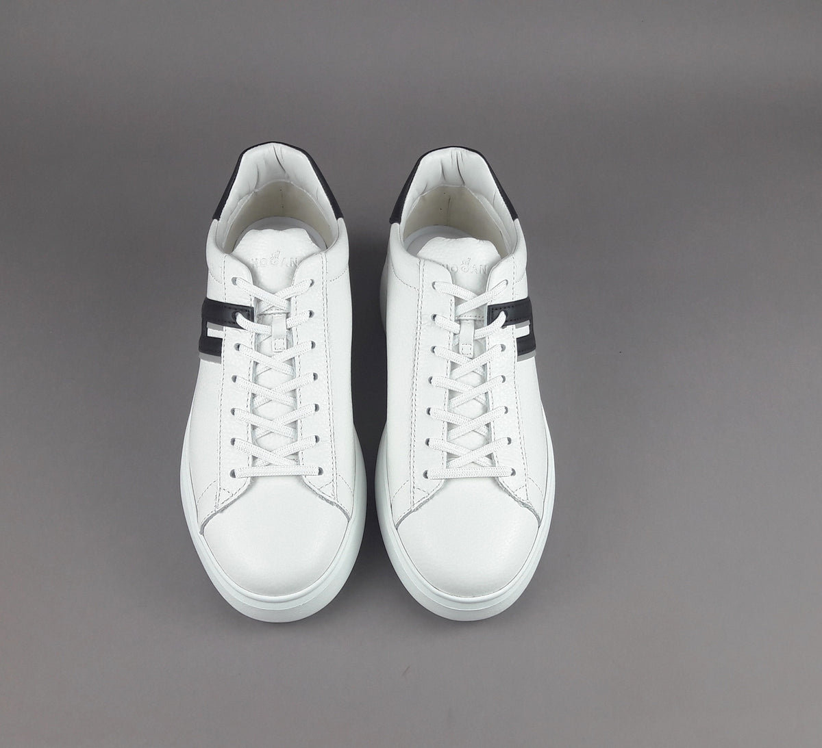 Hogan H580 Uomo Pelle Bianco H Lunga