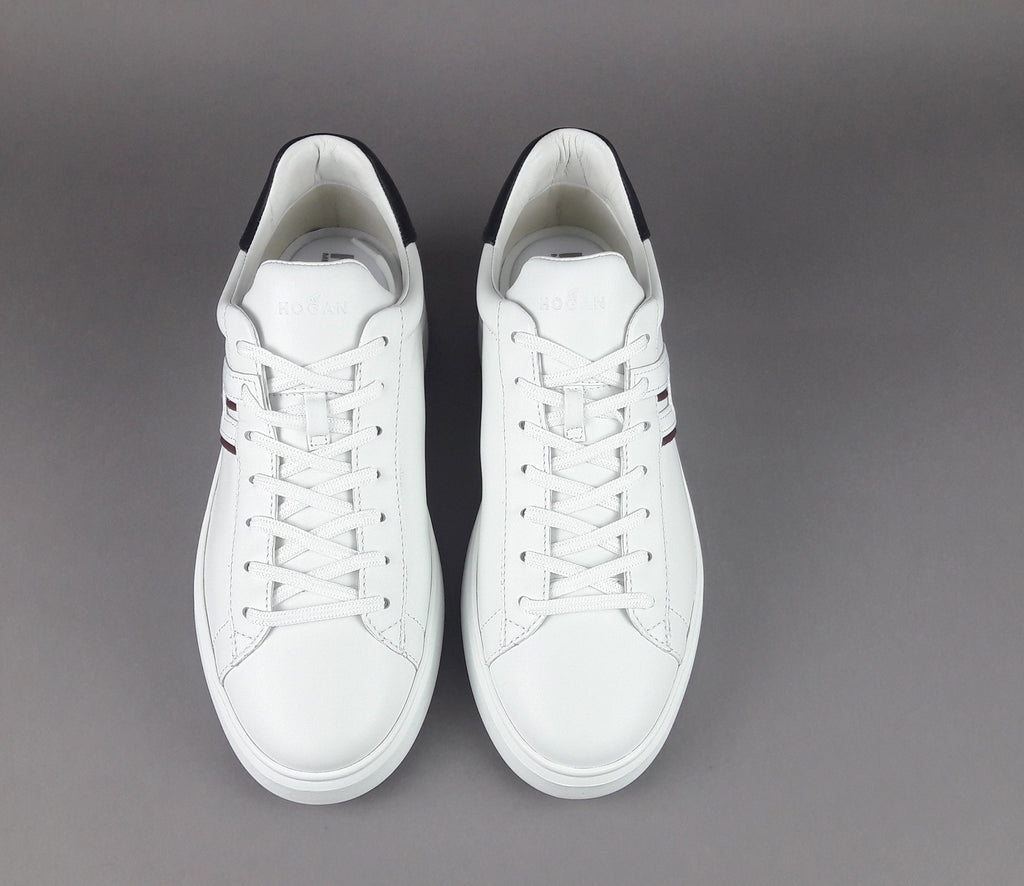 Hogan H580 Uomo Pelle Bianco H Lunga