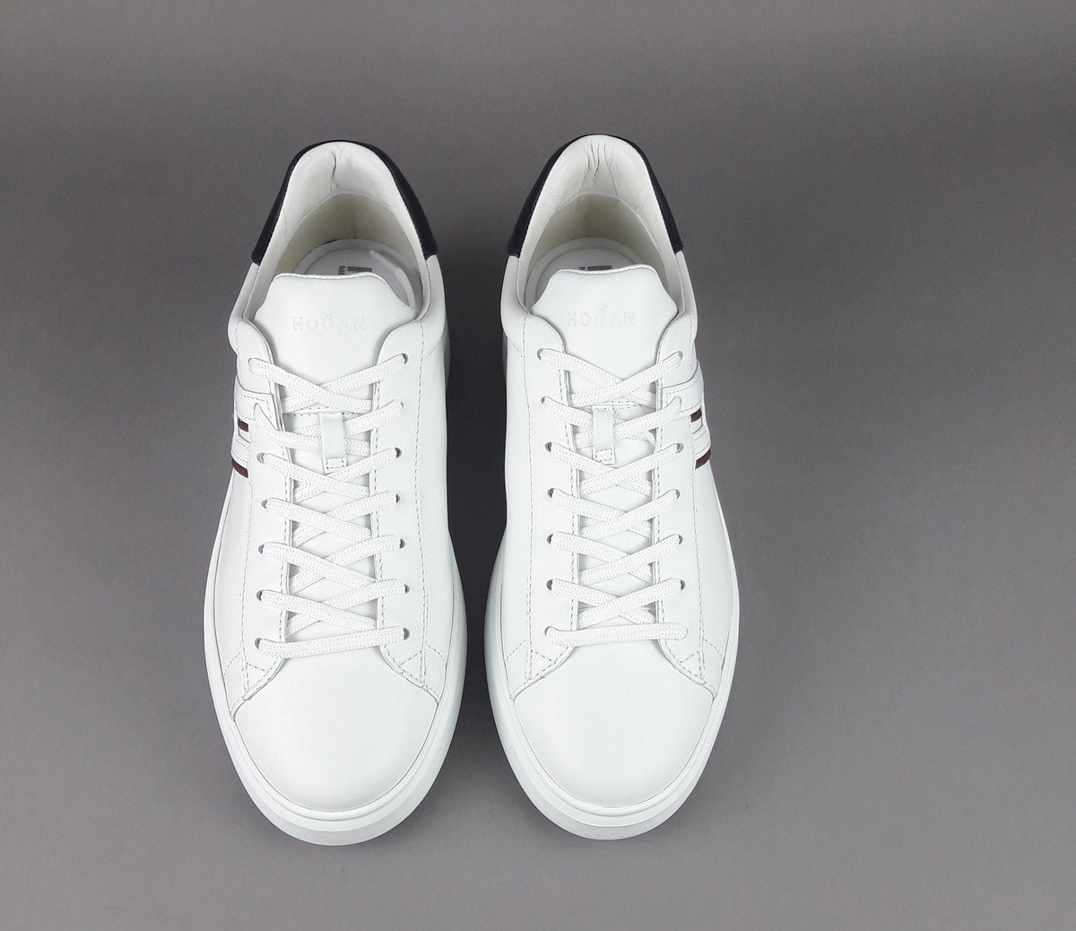 Hogan H580 Uomo Pelle Bianco H Lunga