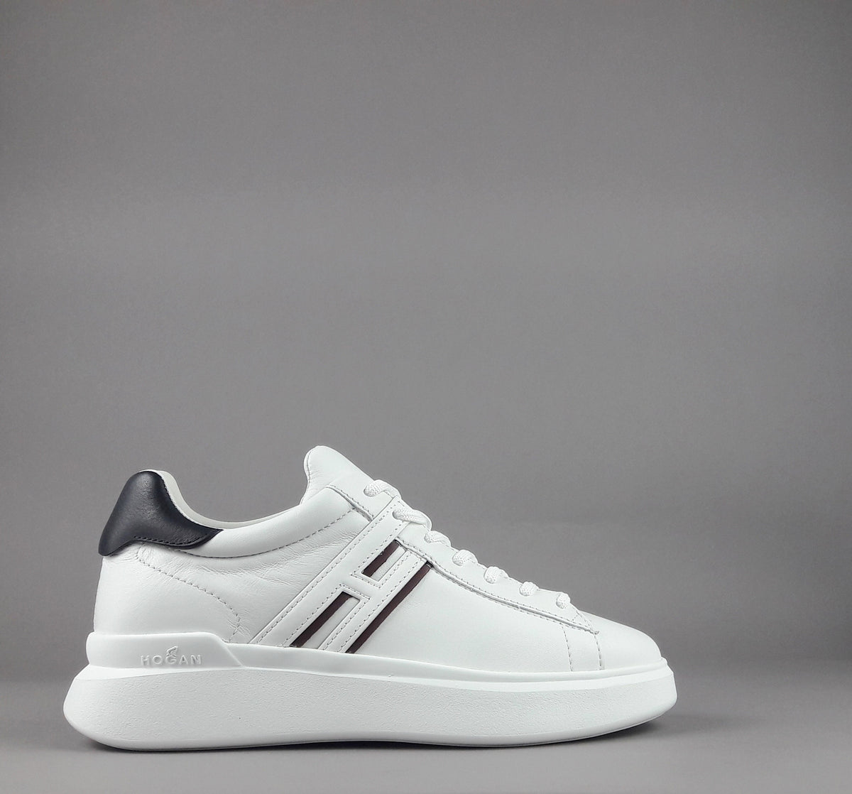 Hogan H580 Uomo Pelle Bianco H Lunga