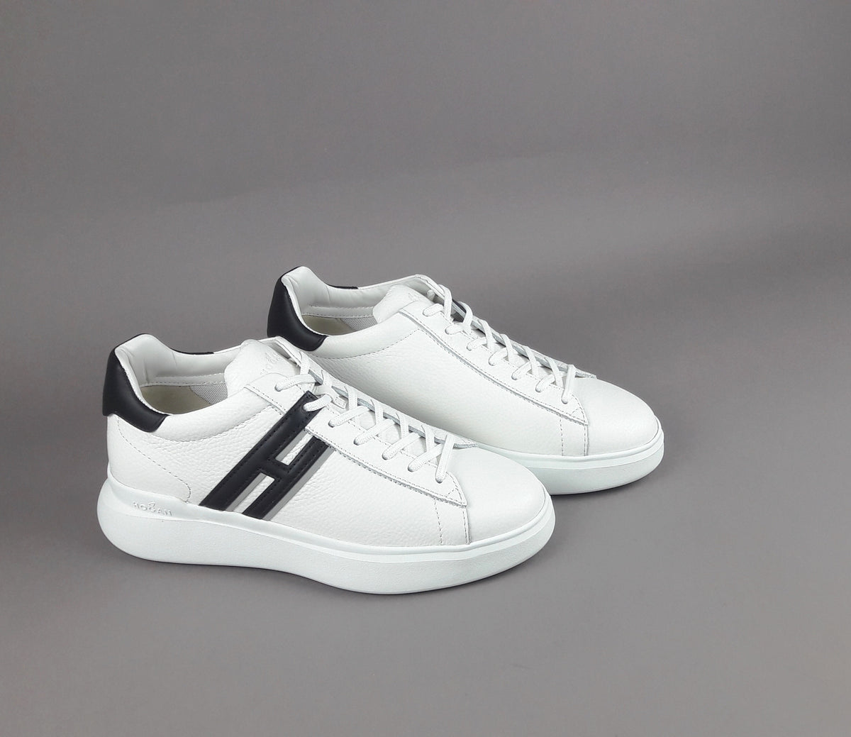 Hogan H580 Uomo Pelle Bianco H Lunga