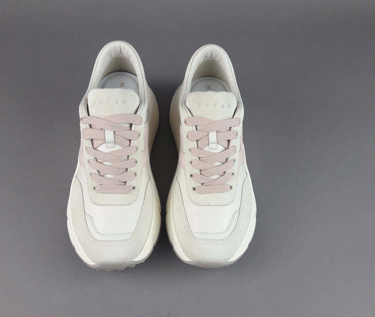 Hogan H669 Donna Camoscio Pelle Avorio H Cucita