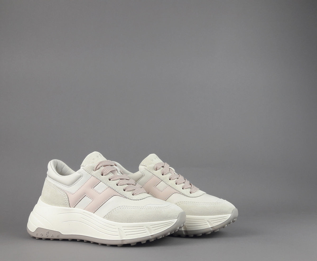Hogan H669 Donna Camoscio Pelle Avorio H Cucita