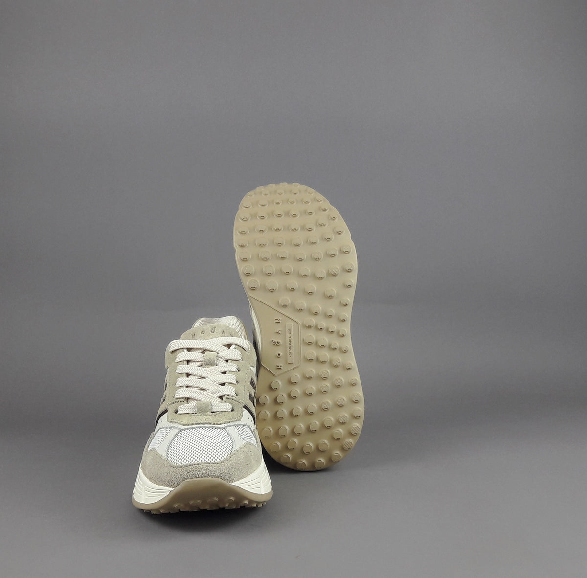 Hogan H669 Donna Camoscio Tela Beige