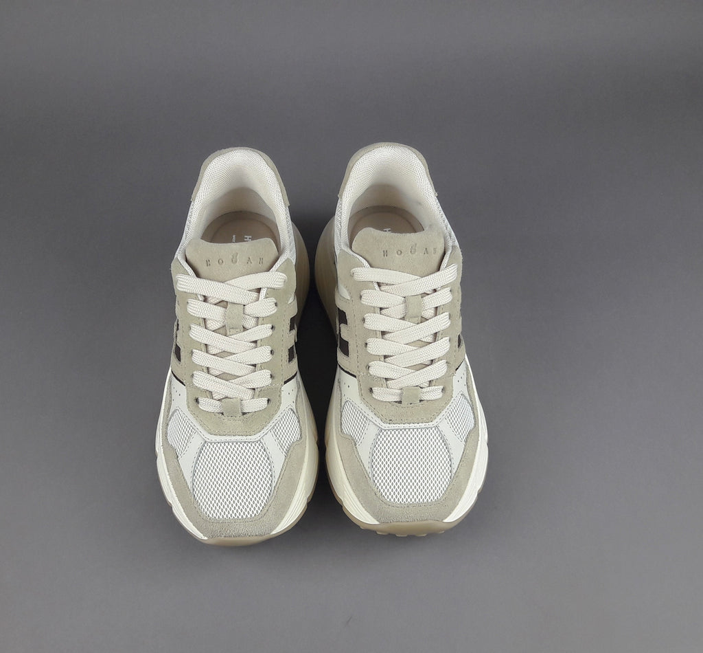 Hogan H669 Donna Camoscio Tela Beige