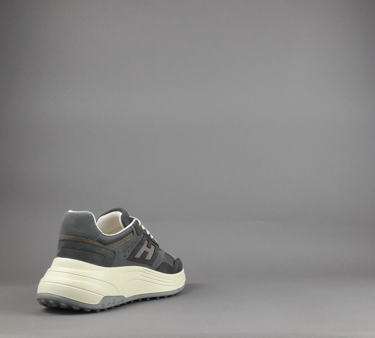Hogan H669 Donna Nabuk Camoscio Grigio Scuro
