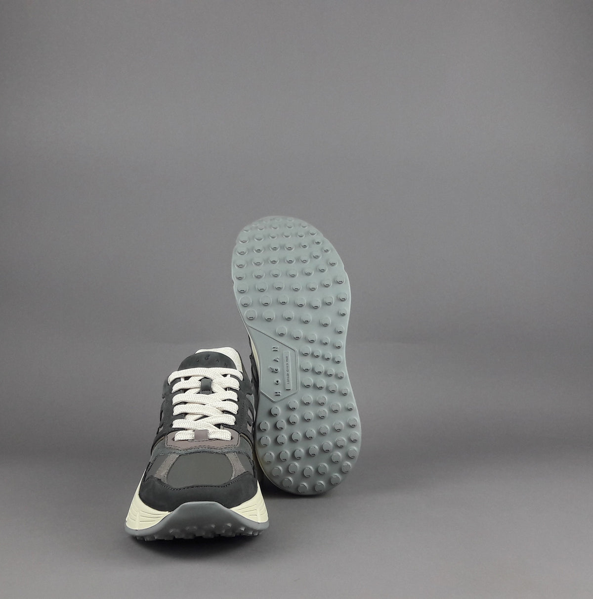 Hogan H669 Donna Nabuk Camoscio Grigio Scuro