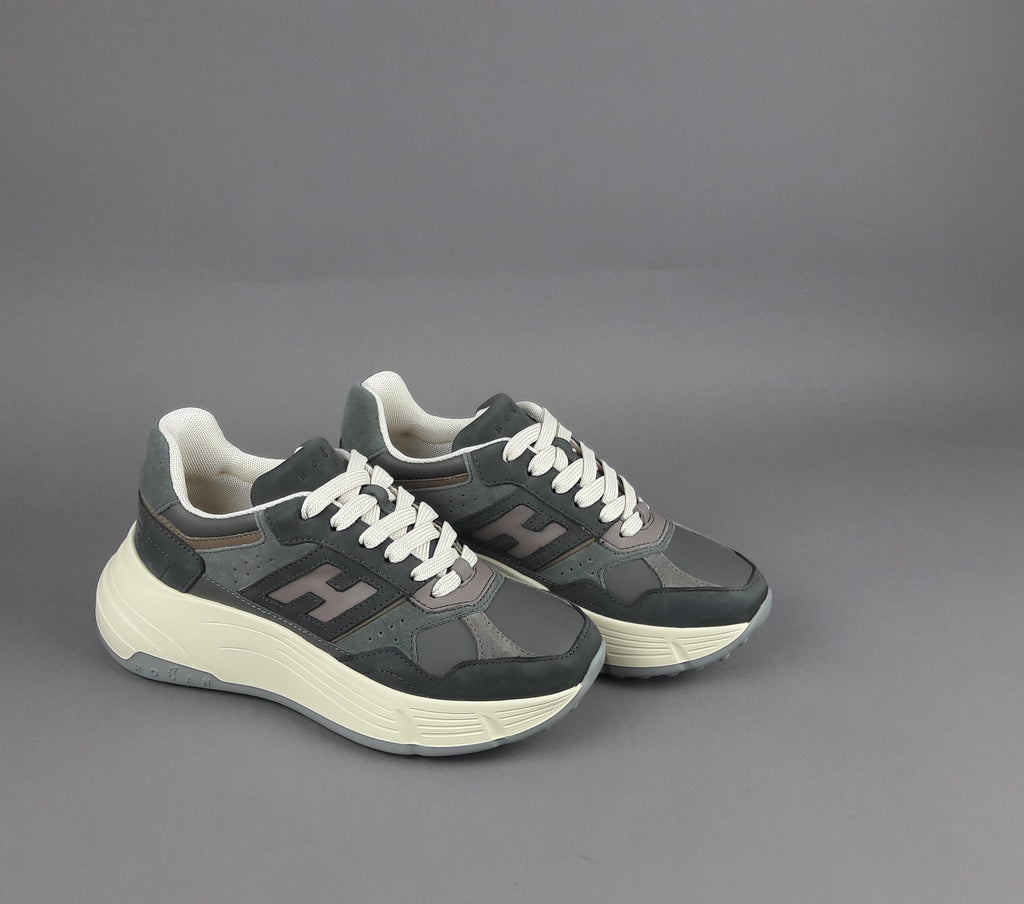 Hogan H669 Donna Nabuk Camoscio Grigio Scuro