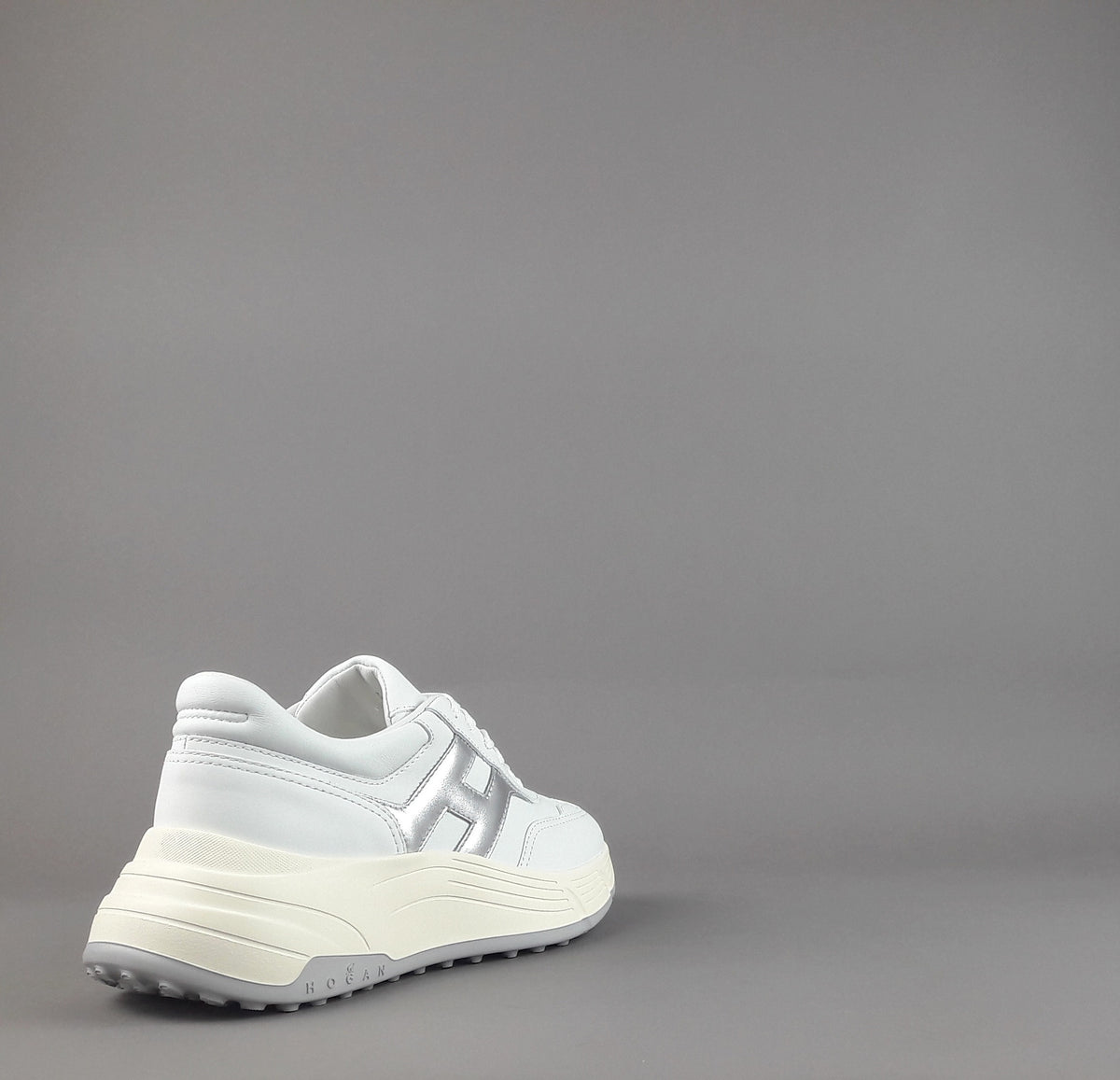 Hogan H669 Donna Pelle Bianco H Argento