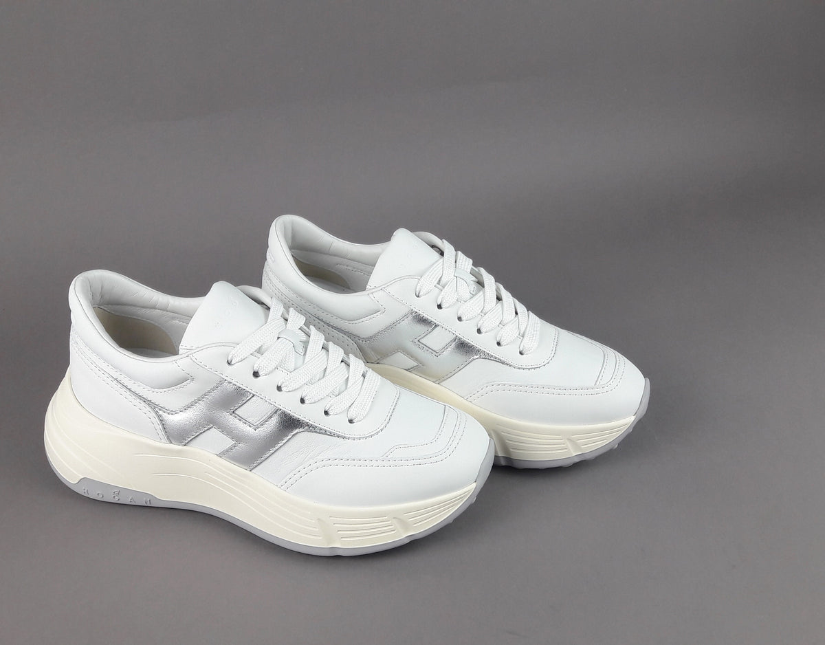 Hogan H669 Donna Pelle Bianco H Argento