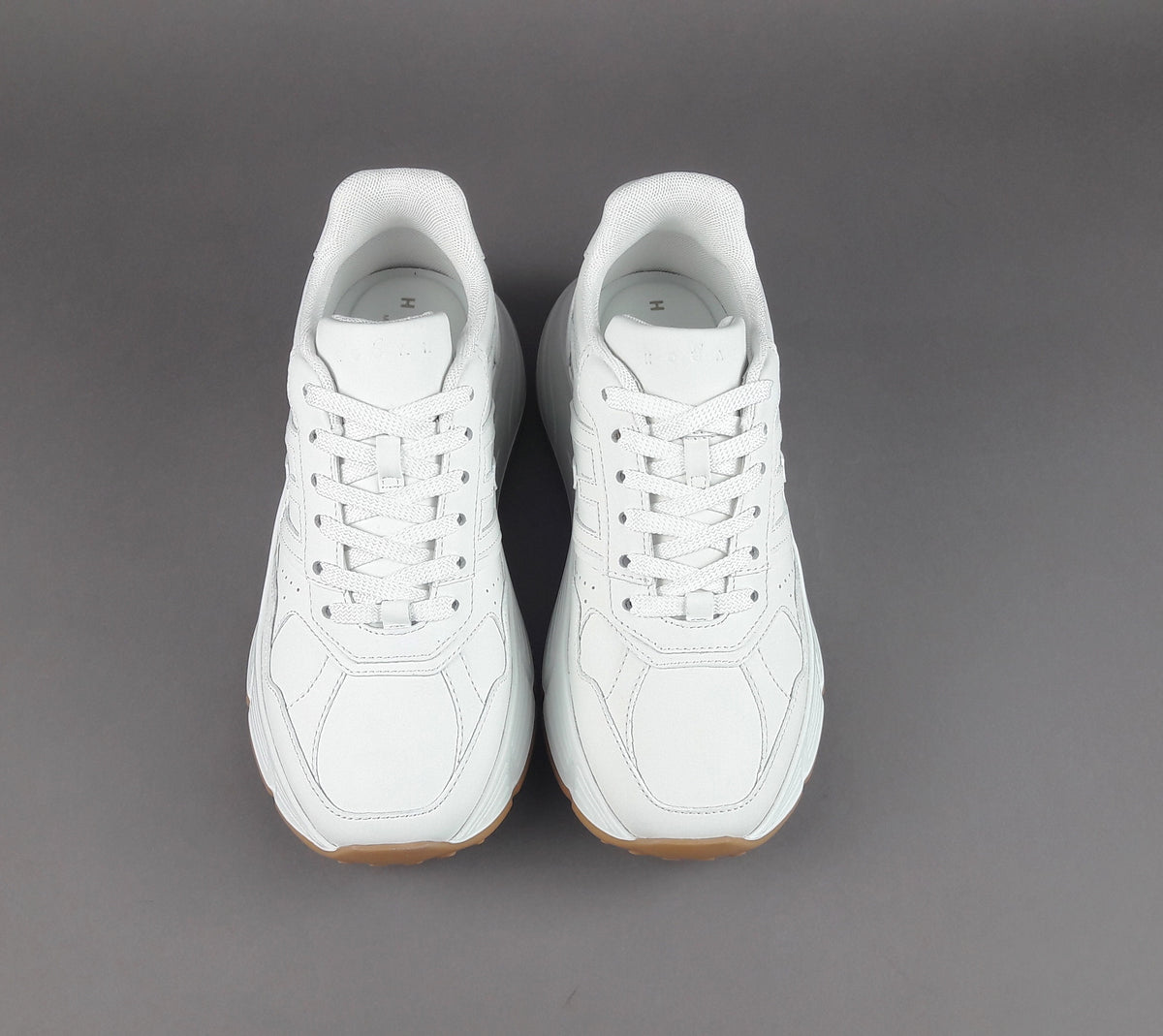 Hogan H669 Donna Pelle Bianco H Cucita