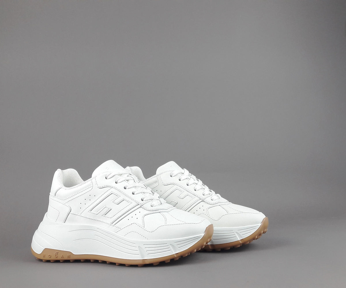 Hogan H669 Donna Pelle Bianco H Cucita