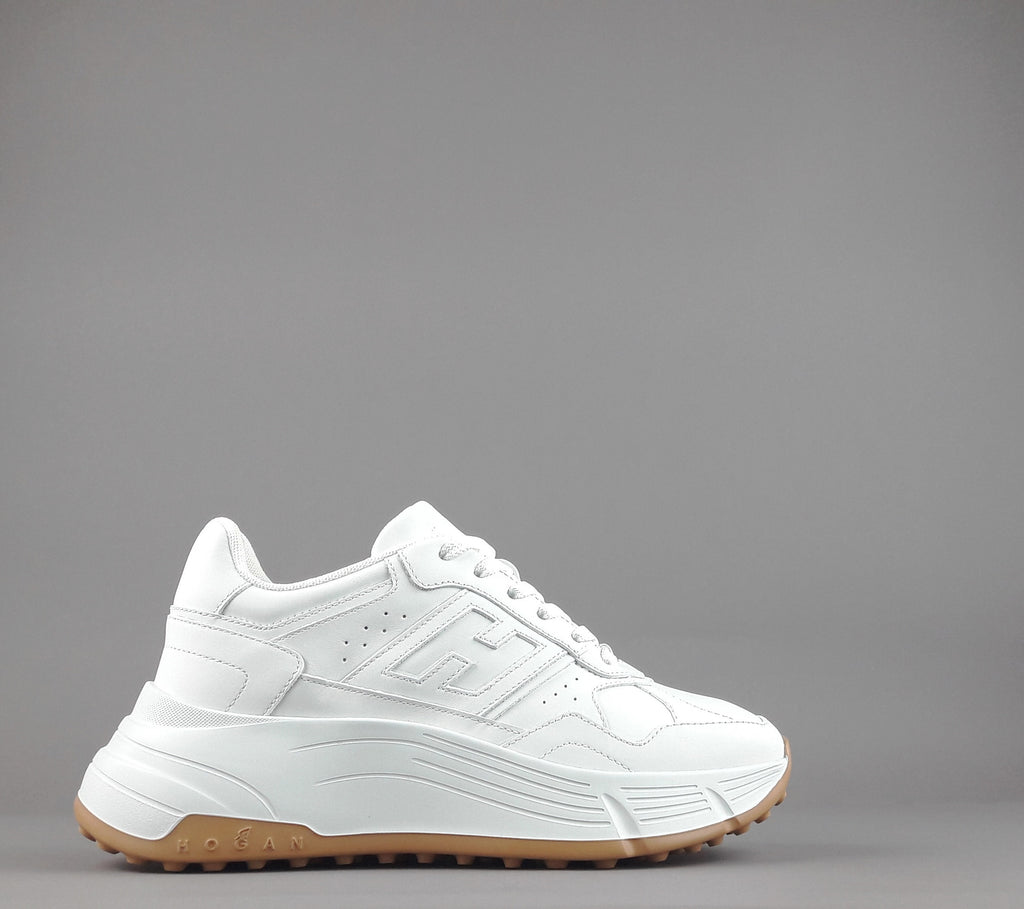 Hogan H669 Donna Pelle Bianco H Cucita