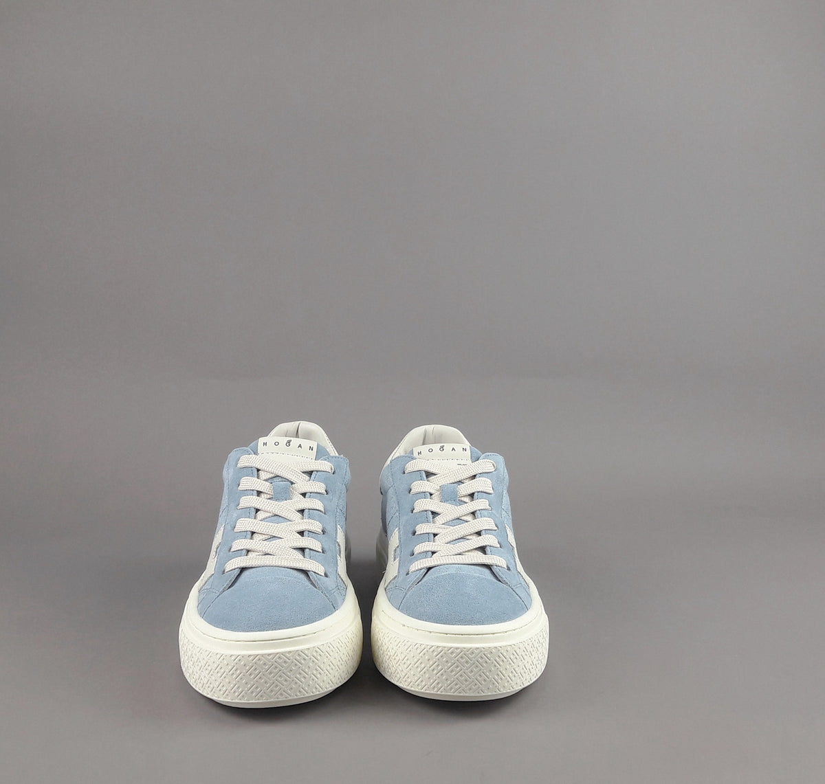 Hogan H705 Donna Camoscio Tela Celeste Polvere
