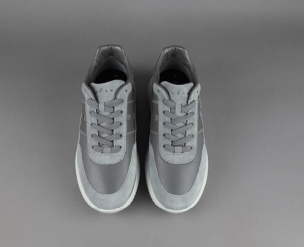 Hogan H709 Uomo Camoscio Pelle Grigio