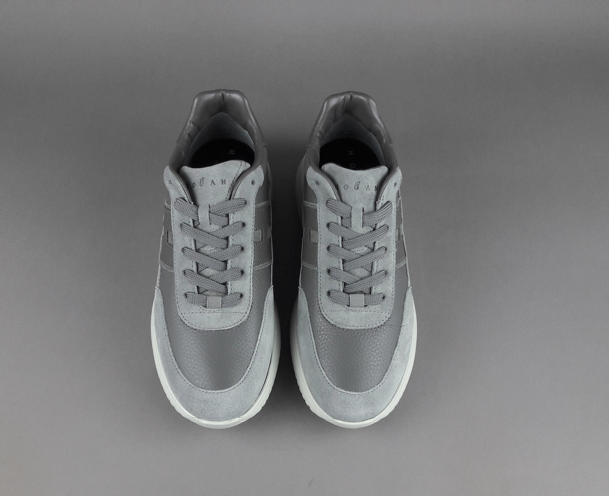 Hogan H709 Uomo Camoscio Pelle Grigio