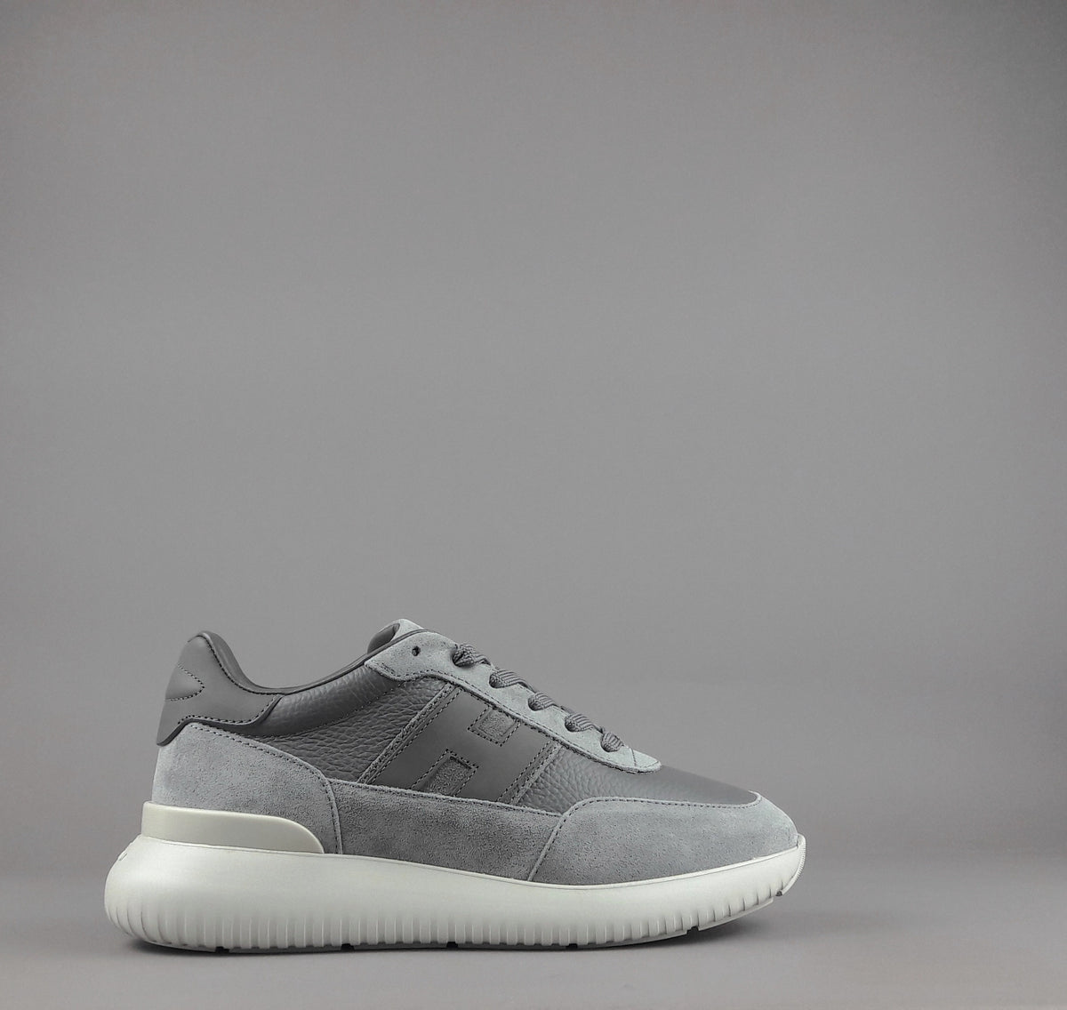 Hogan H709 Uomo Camoscio Pelle Grigio