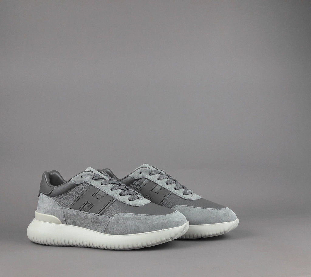Hogan H709 Uomo Camoscio Pelle Grigio