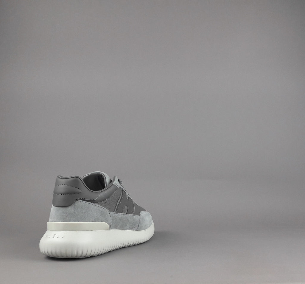 Hogan H709 Uomo Camoscio Pelle Grigio