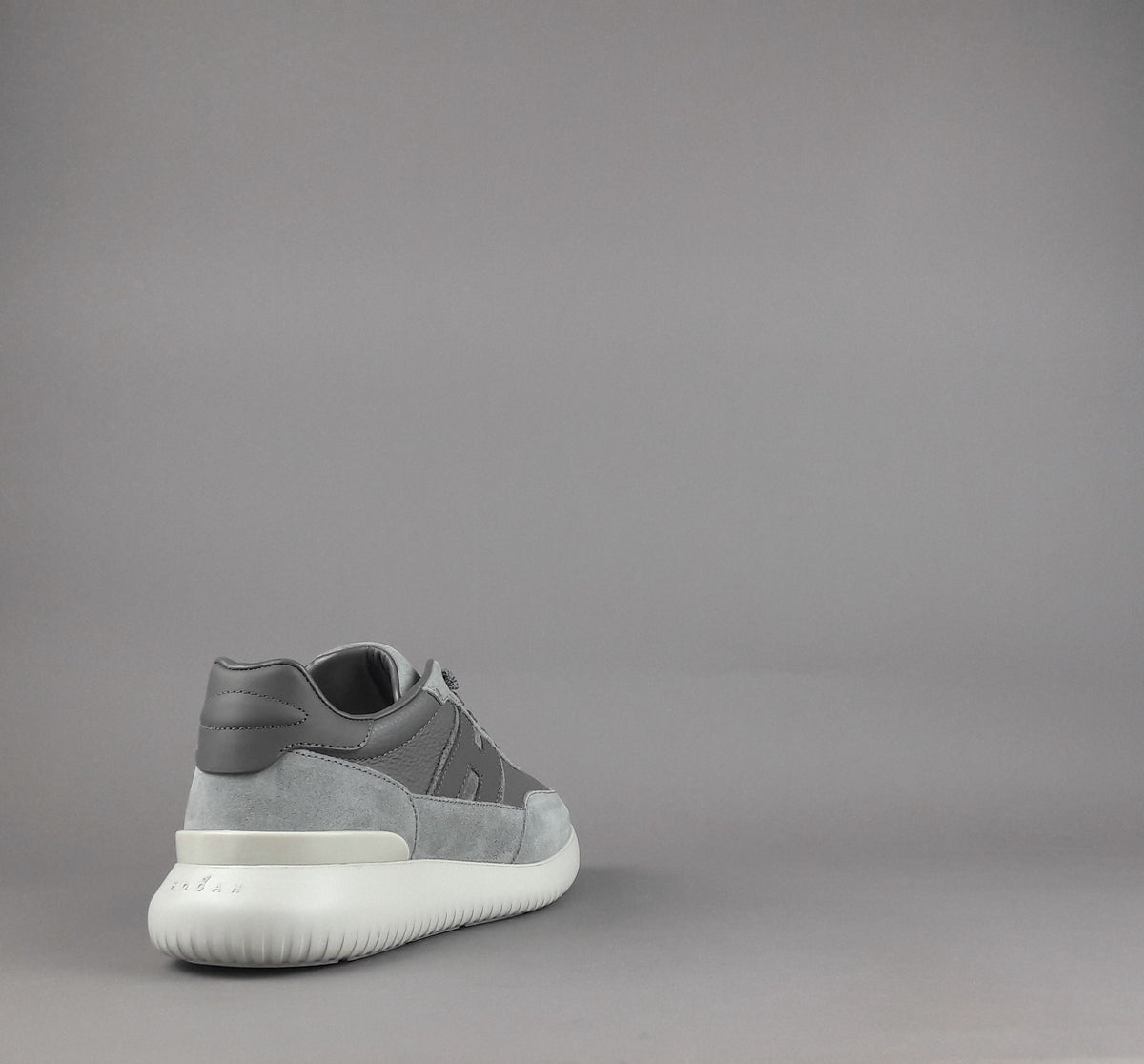Hogan H709 Uomo Camoscio Pelle Grigio