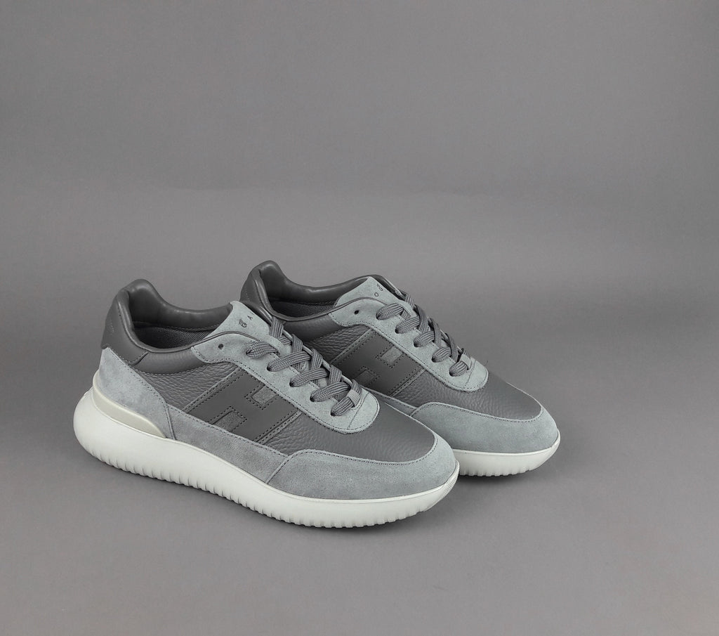 Hogan H709 Uomo Camoscio Pelle Grigio
