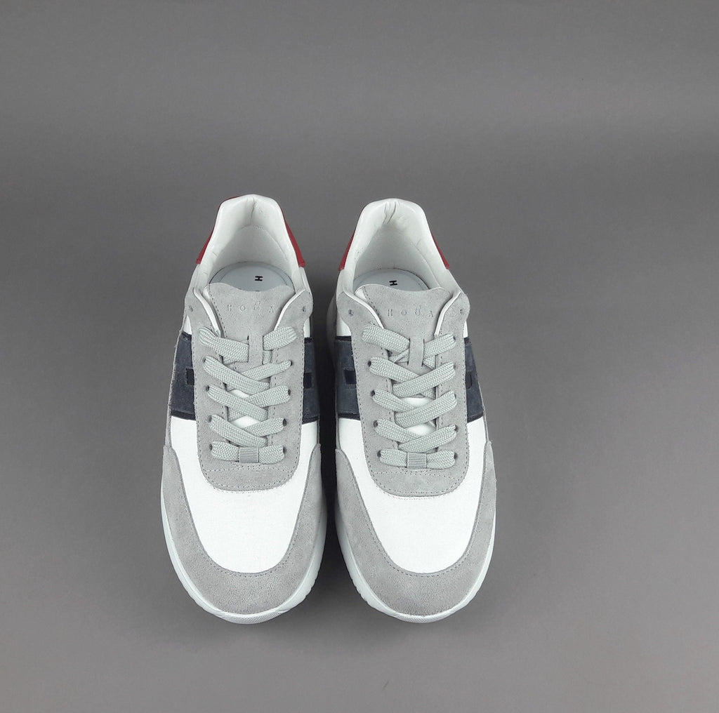 Hogan H709 Uomo Camoscio Tela Grigio