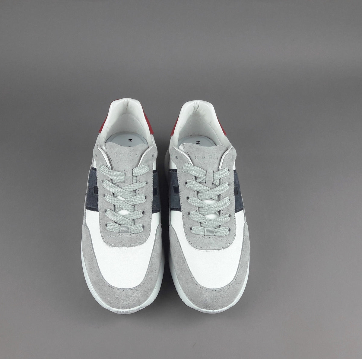 Hogan H709 Uomo Camoscio Tela Grigio