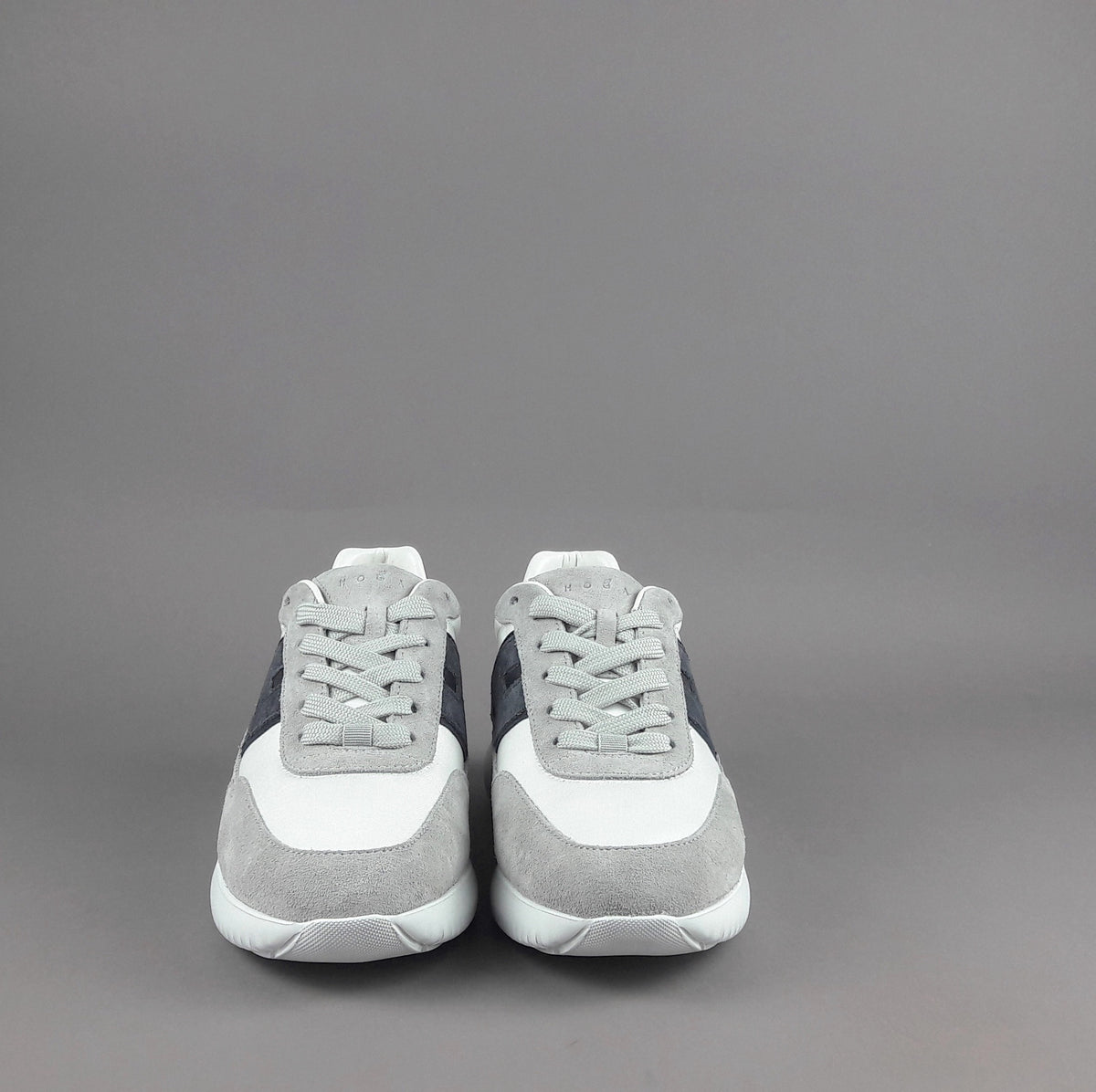 Hogan H709 Uomo Camoscio Tela Grigio
