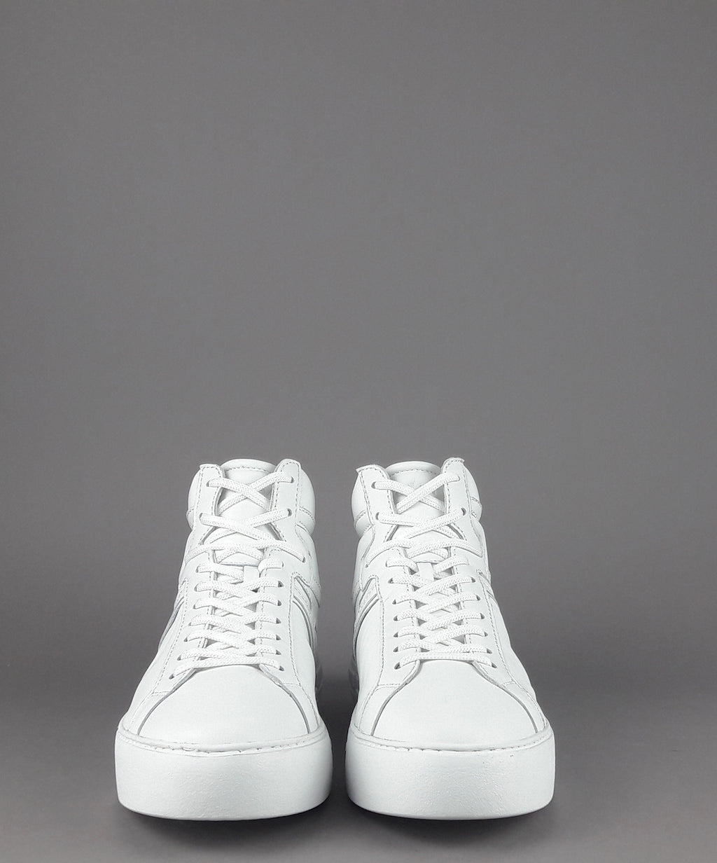 Hogan Hi-Top Rebel Uomo Pelle Nappa Bianco H Lunga