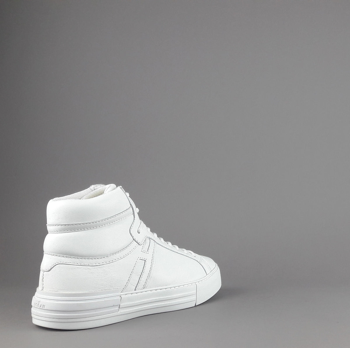 Hogan Hi-Top Rebel Uomo Pelle Nappa Bianco H Lunga